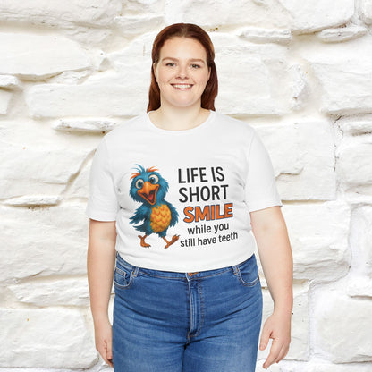 "Life Is Short Smile While ..." |Funny T-Shirt | Nunu&Miao Studio