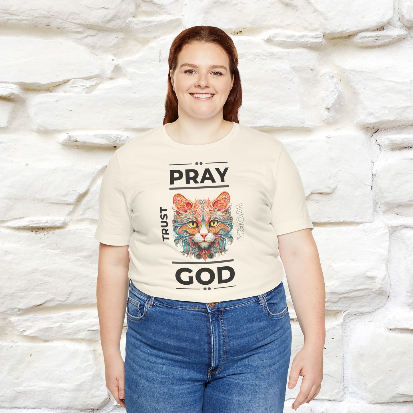 Pray, God, Trust, Work T-Shirt for Men & Women | 100% Cotton* Inspirational Tee