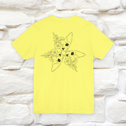 "Trinity'' Cat T-Shirt Front and Back Design | Nunu&Miao Studio