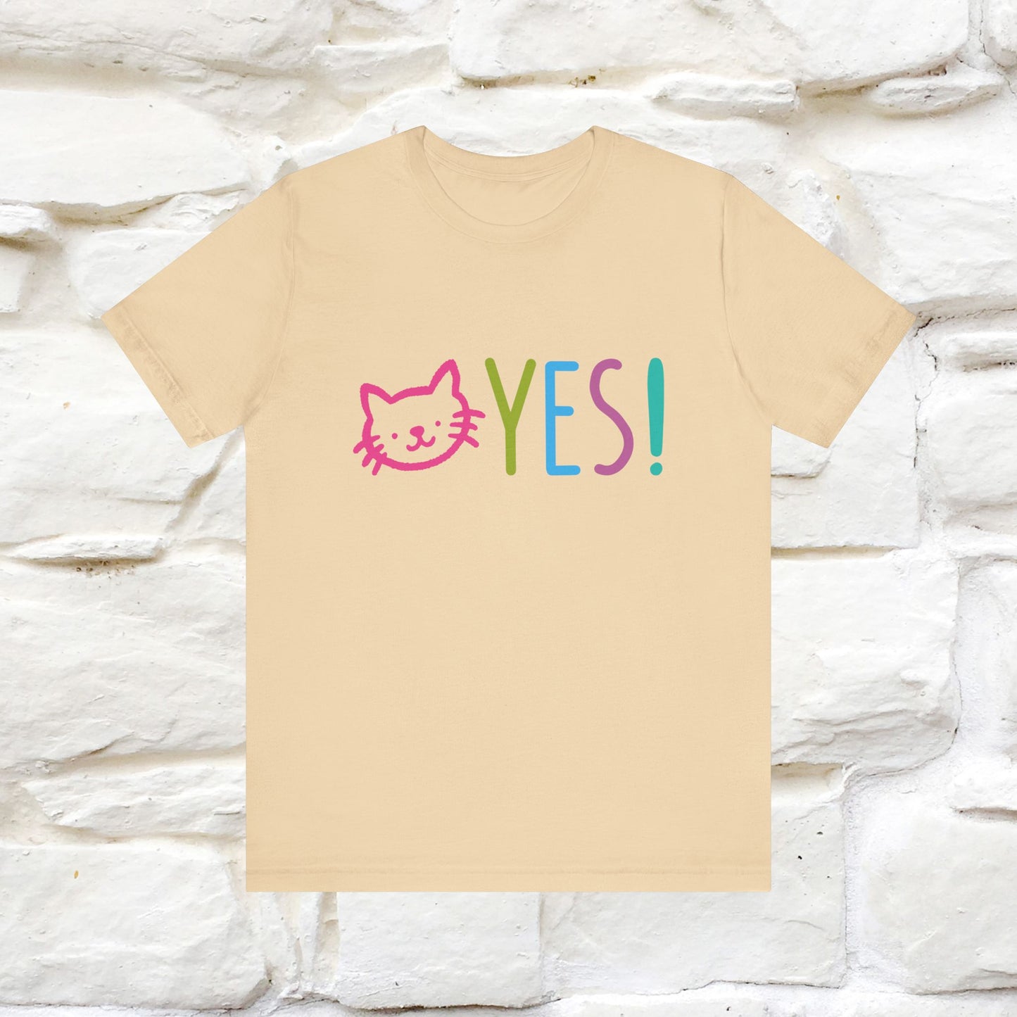 "Yes, Just Do It" Cat T-Shirt for Men & Women | Front & Back Design | 100% Cotton* 🐾