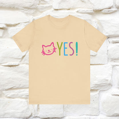 "Yes, Just Do It" Cat T-Shirt for Men & Women | Front & Back Design | 100% Cotton* 🐾