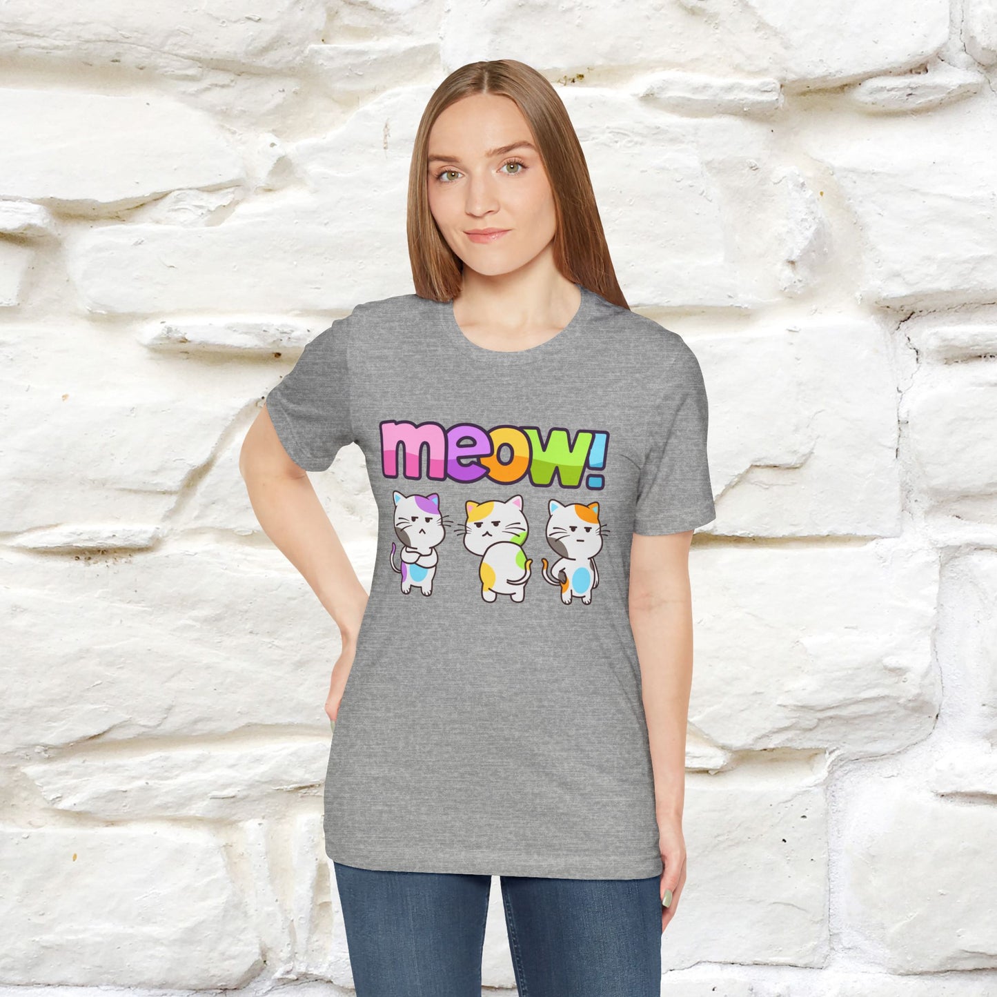 Meow! Funny Cat T-Shirt for Men & Women | 100% Cotton*