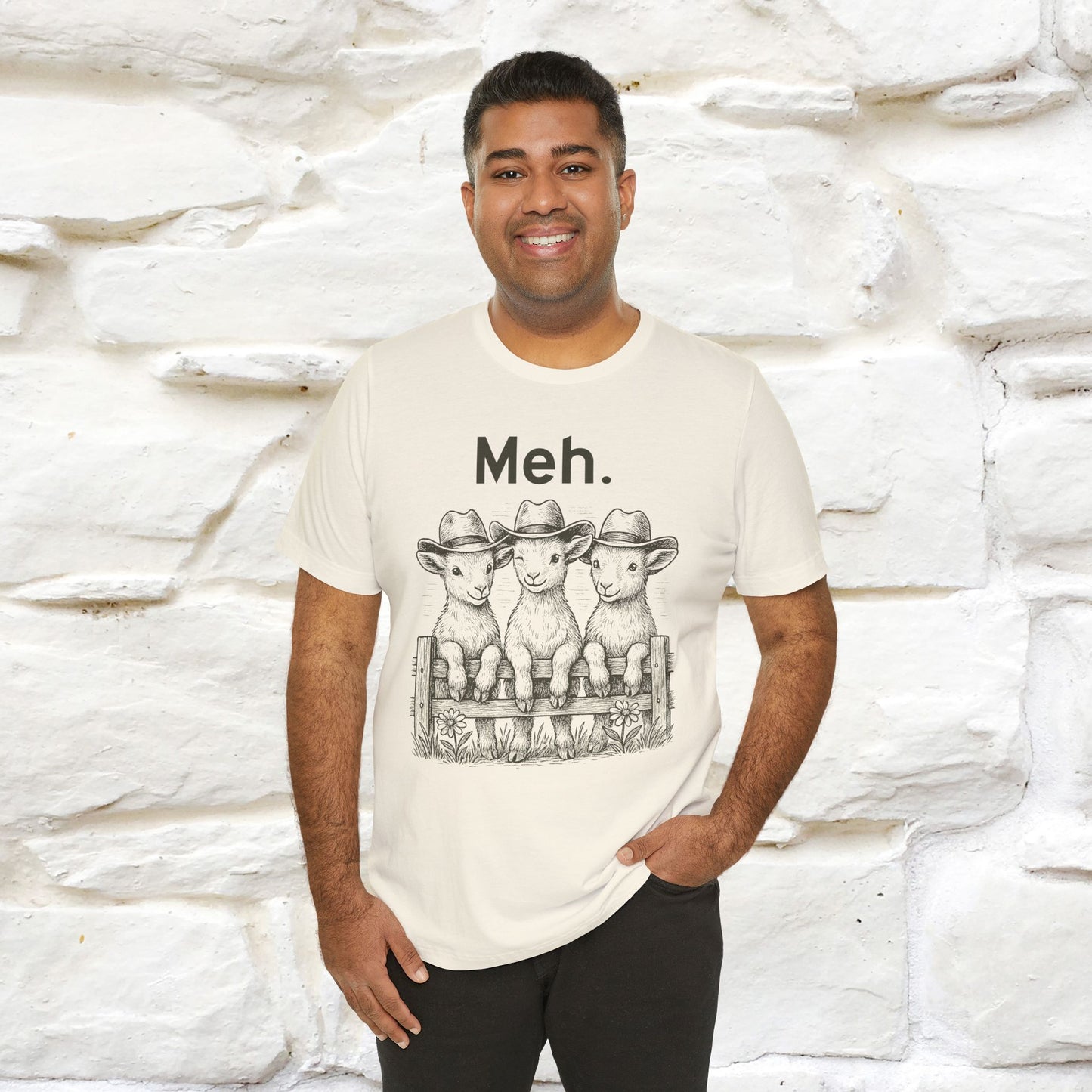 "Meh" Cute T-shirt |Nunu&Miao Studio - Nunu&Miao Studio