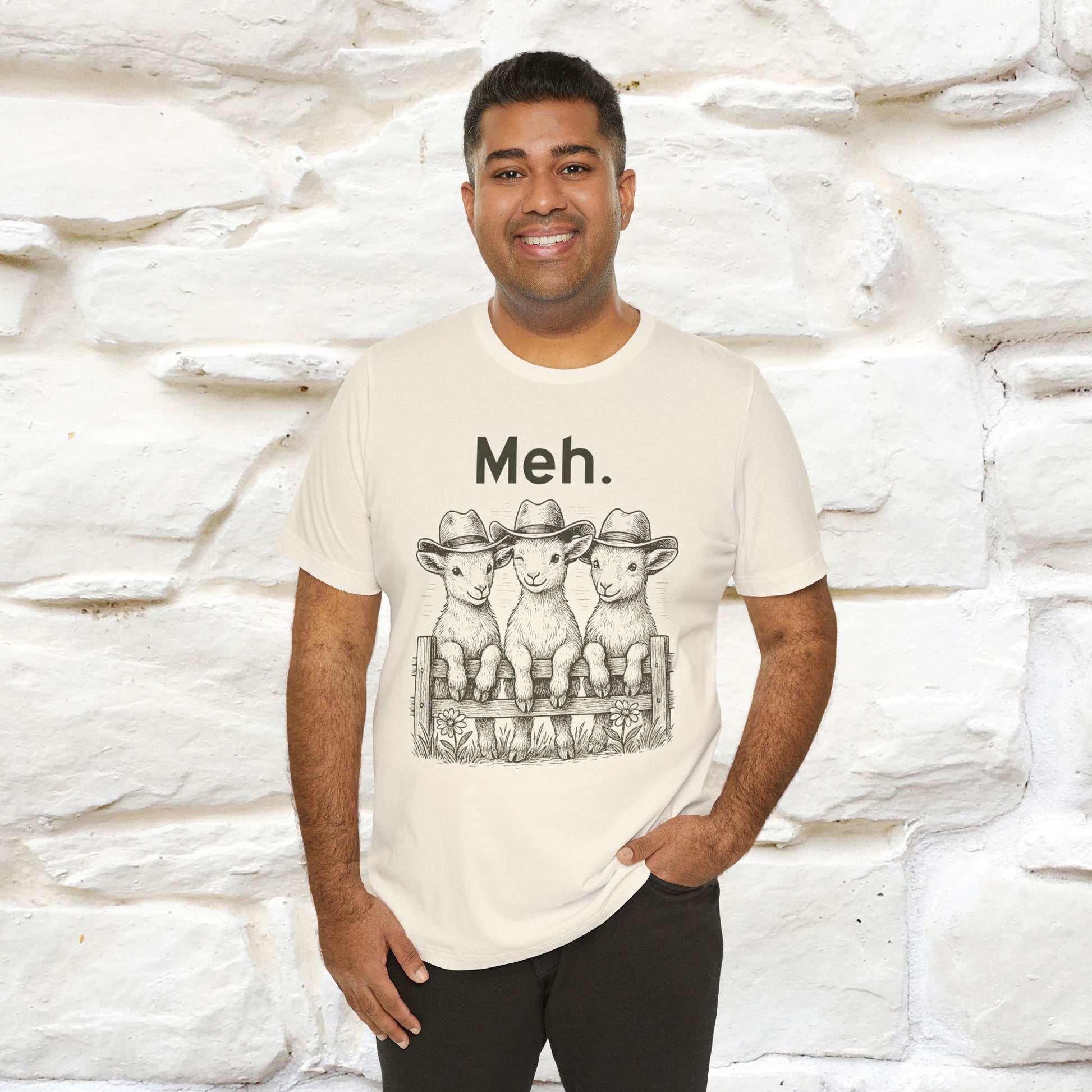 "Meh" Cute T-shirt |Nunu&Miao Studio - Nunu&Miao Studio