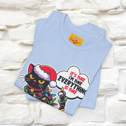 “Everything Is Fine..” | Cat T-Shirt | Nunu&Miao Studio