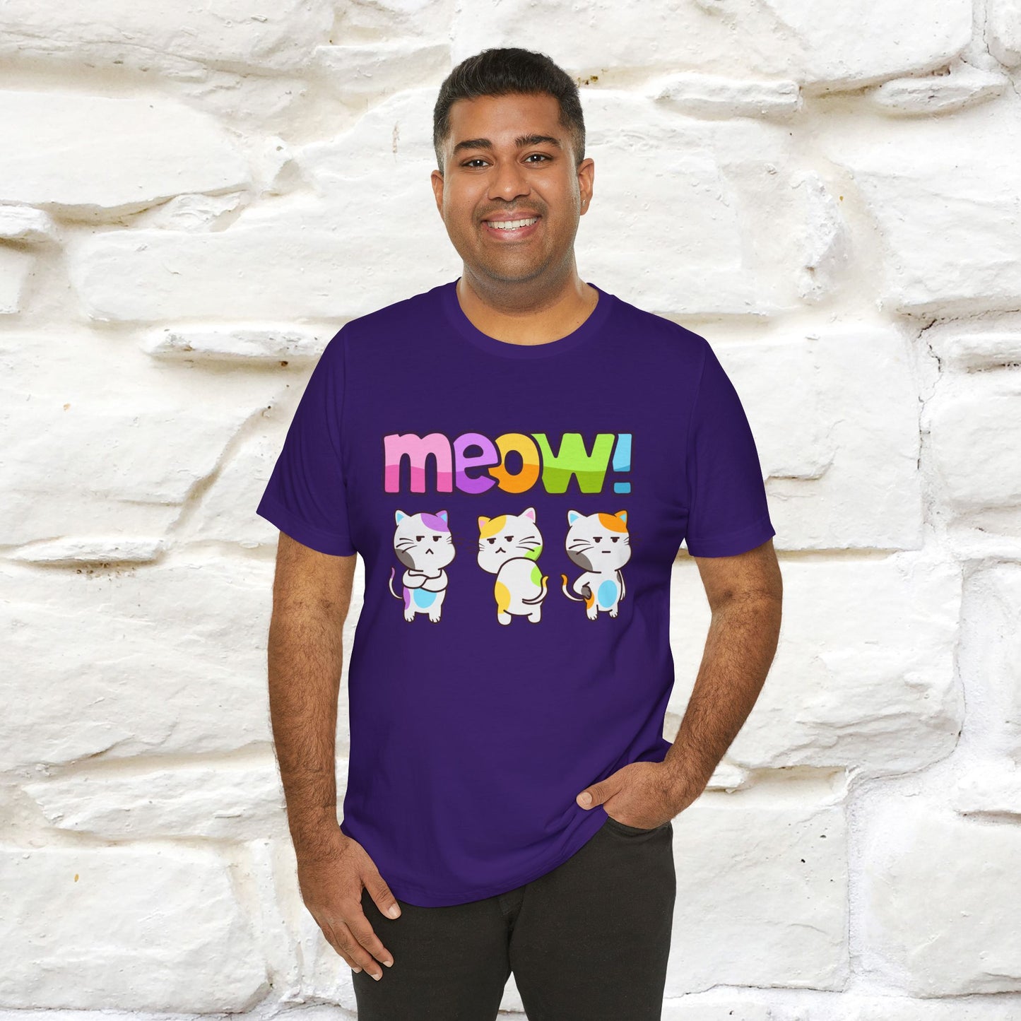 Meow! Funny Cat T-Shirt for Men & Women | 100% Cotton*