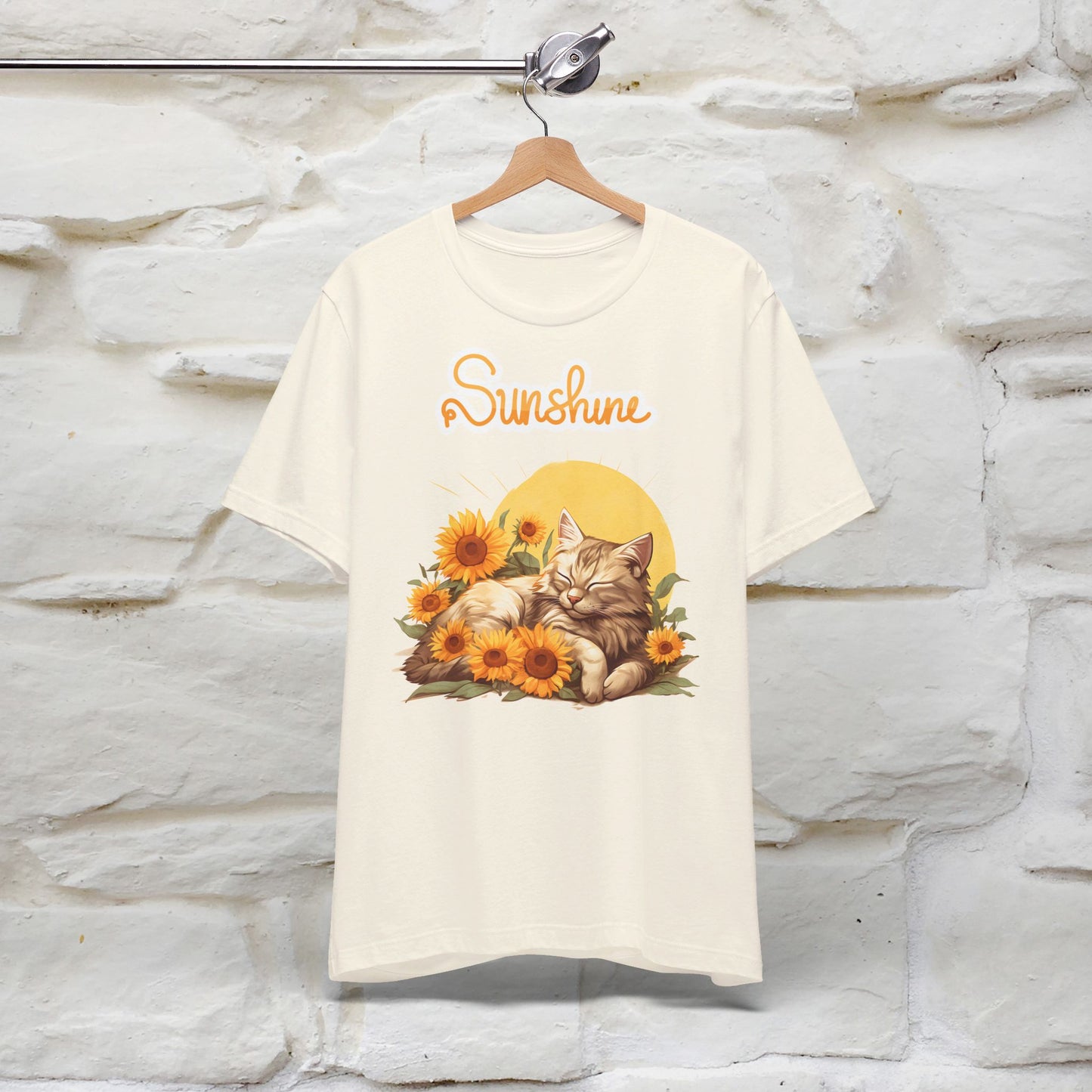 ''Sunshine'' Cat T-shirt for Women 100% Cotton* - Nunu&Miao Studio