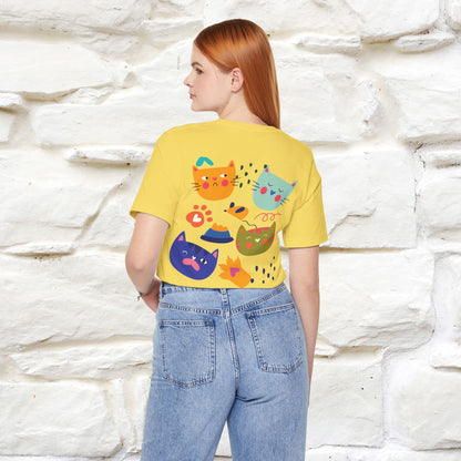 ''The Power Of Meow'' Cat T-Shirt Front and Back Design | Nunu&Miao Studio
