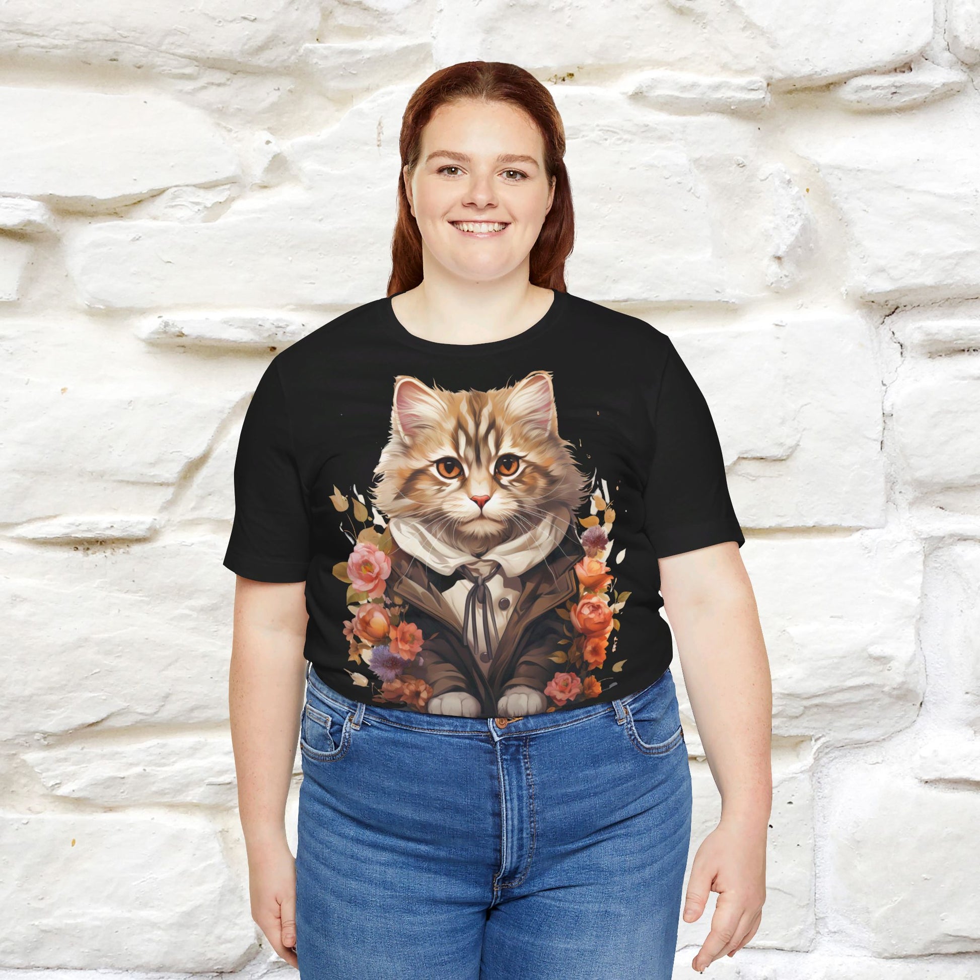 ''Charismatic'' Cat T-shirt for Women 100% Cotton* - Nunu&Miao Studio