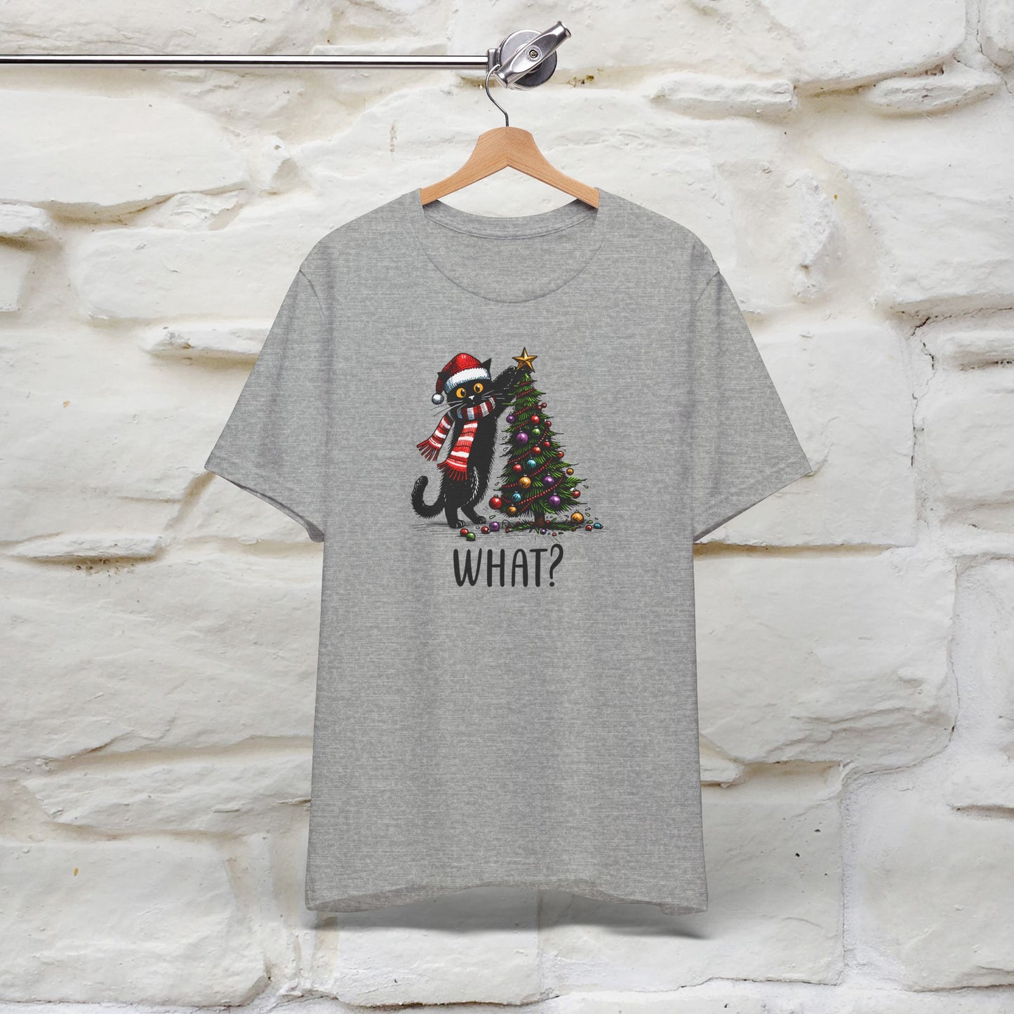 What? Cattitude Cat Christmas Shirt for Men & Women | 100% Cotton*