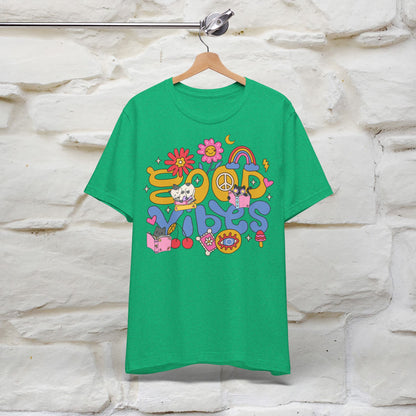 ''Good Vibes'  Cat T-shirt for Women 100% Cotton*