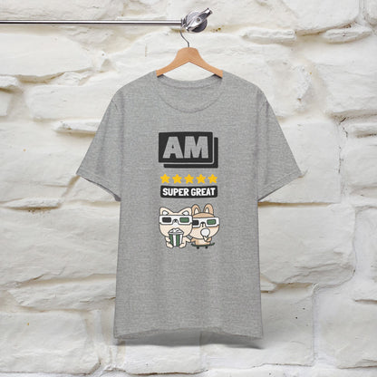 '' I Am Super Great'' T-shirt for Man 100% Cotton* - Nunu&Miao Studio