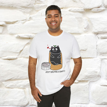 "Antidepressants" Funny Cat T-Shirt for Men & Women | 100% Cotton* 🐾