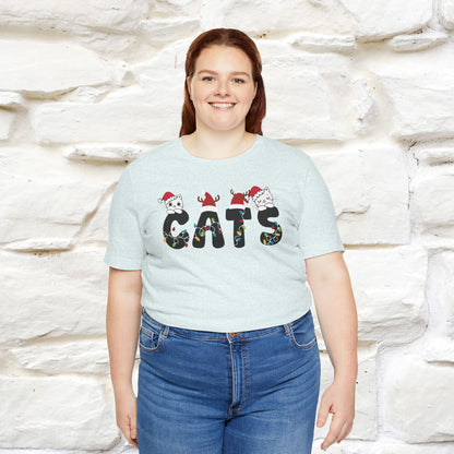 “Cats Christmas T-Shirt | Festive Cat T-Shirt for Men & Women | 100% Cotton”