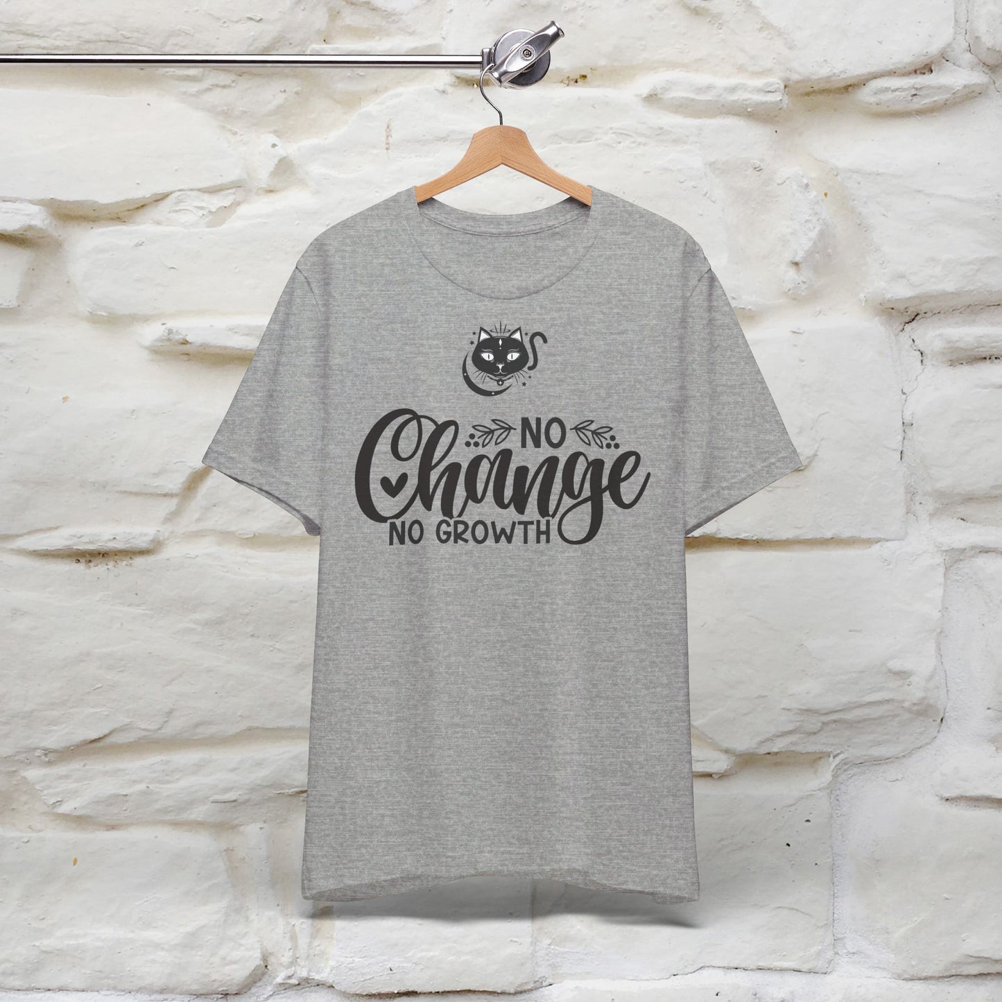 ''No Change No Growth'' T-shirt for Women 100% Cotton* - Nunu&Miao Studio