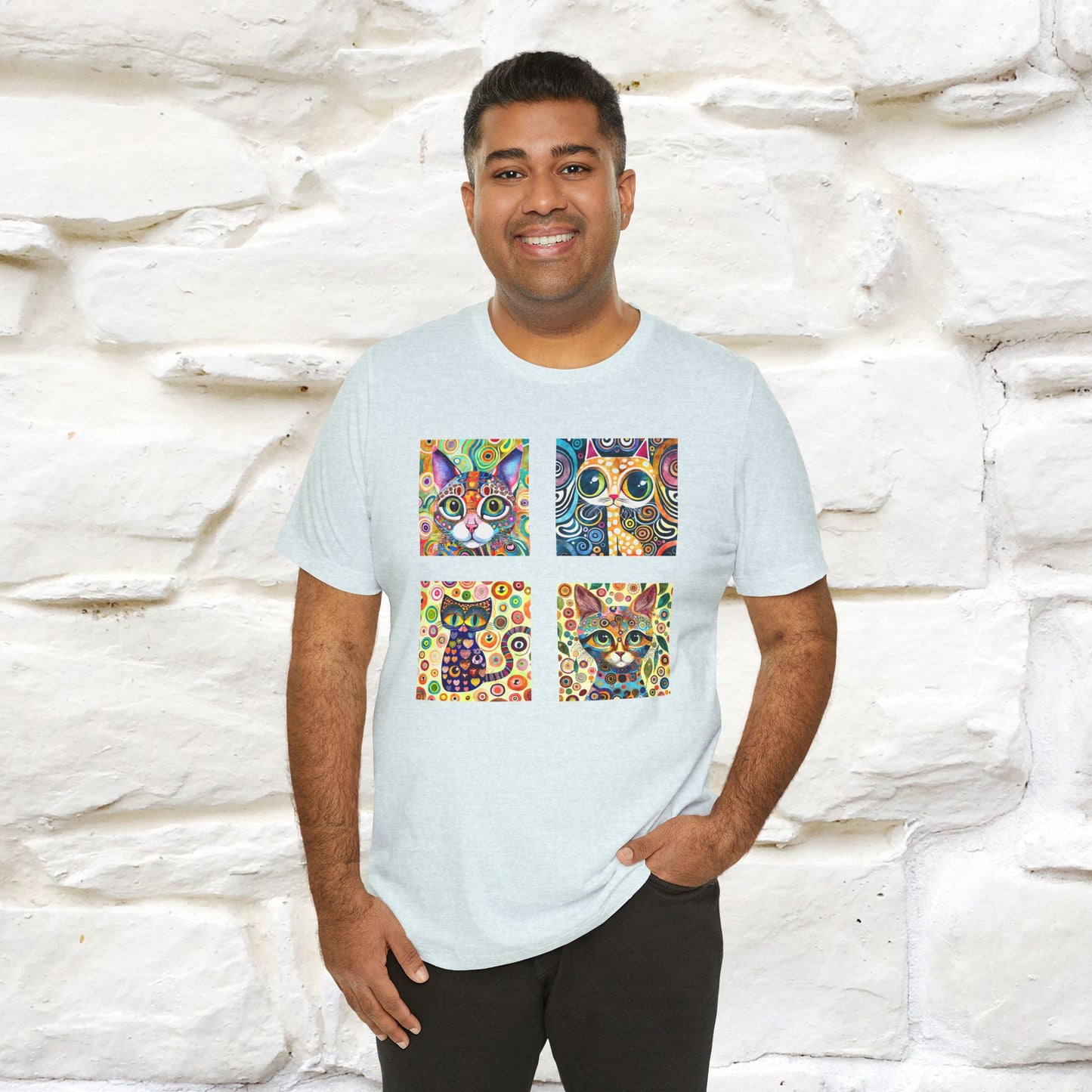 "Mosaic" Cat T-shirt for Men & Women | 100% Cotton* 🐾