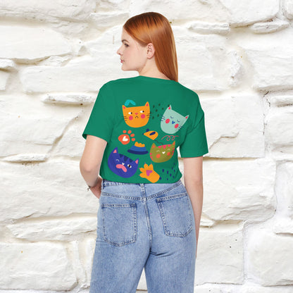 ''The Power Of Meow'' Cat T-Shirt Front and Back Design | Nunu&Miao Studio