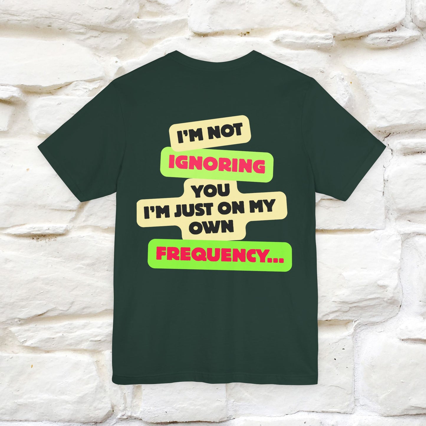 "I'm Not Ignoring You. I'm Just  .. " Cat T-Shirt | Front & Back Design | Nunu&Miao Studio