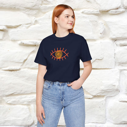 "The Hypnotic Meow'' Cat T-Shirt Front and Back Design | Nunu&Miao Studio