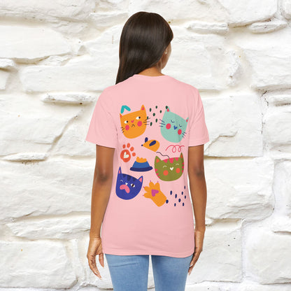 ''The Power Of Meow'' Cat T-Shirt Front and Back Design | Nunu&Miao Studio