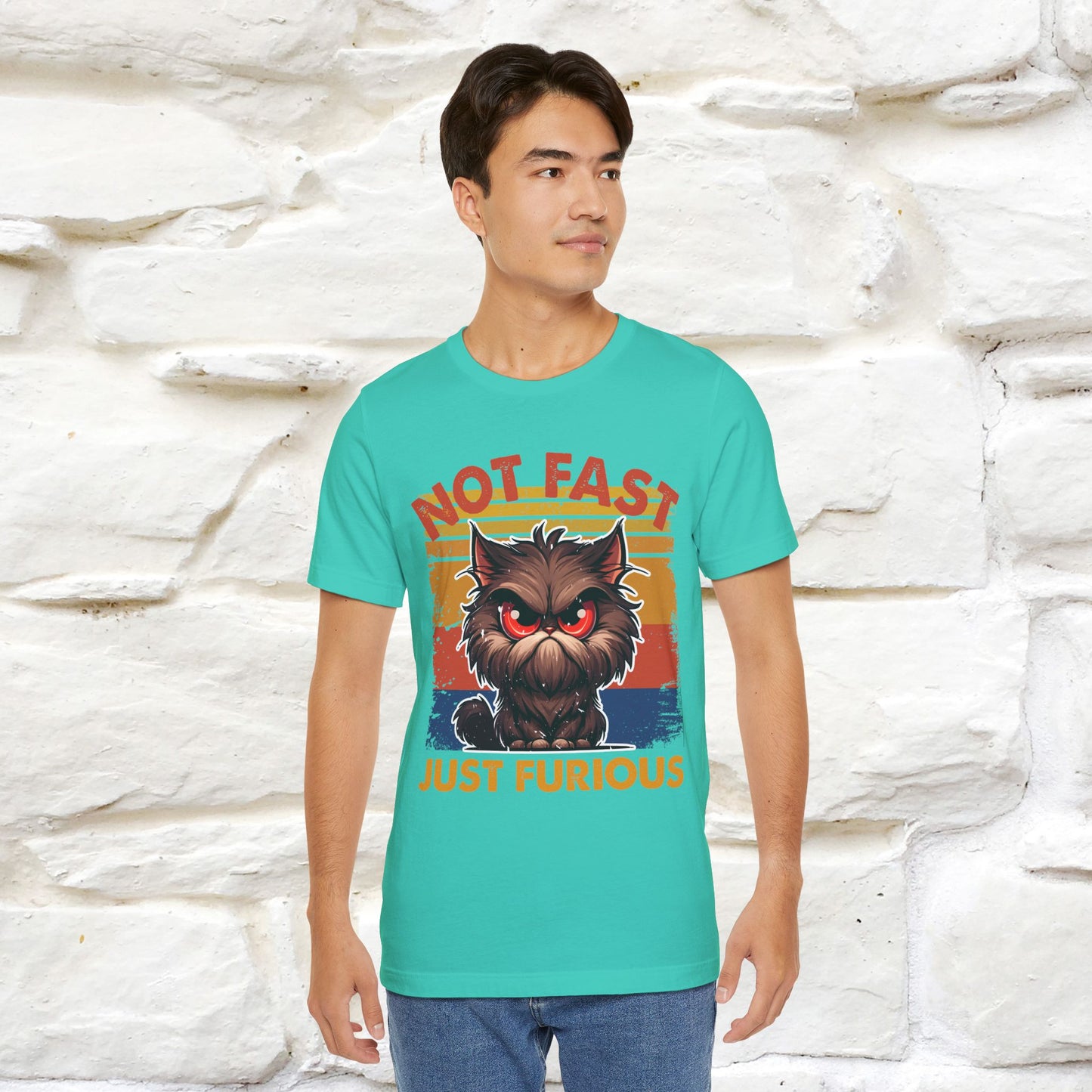 Not Fast, Just Furious |  Sarcastic Cat T-Shirt | Nunu&Miao Studio
