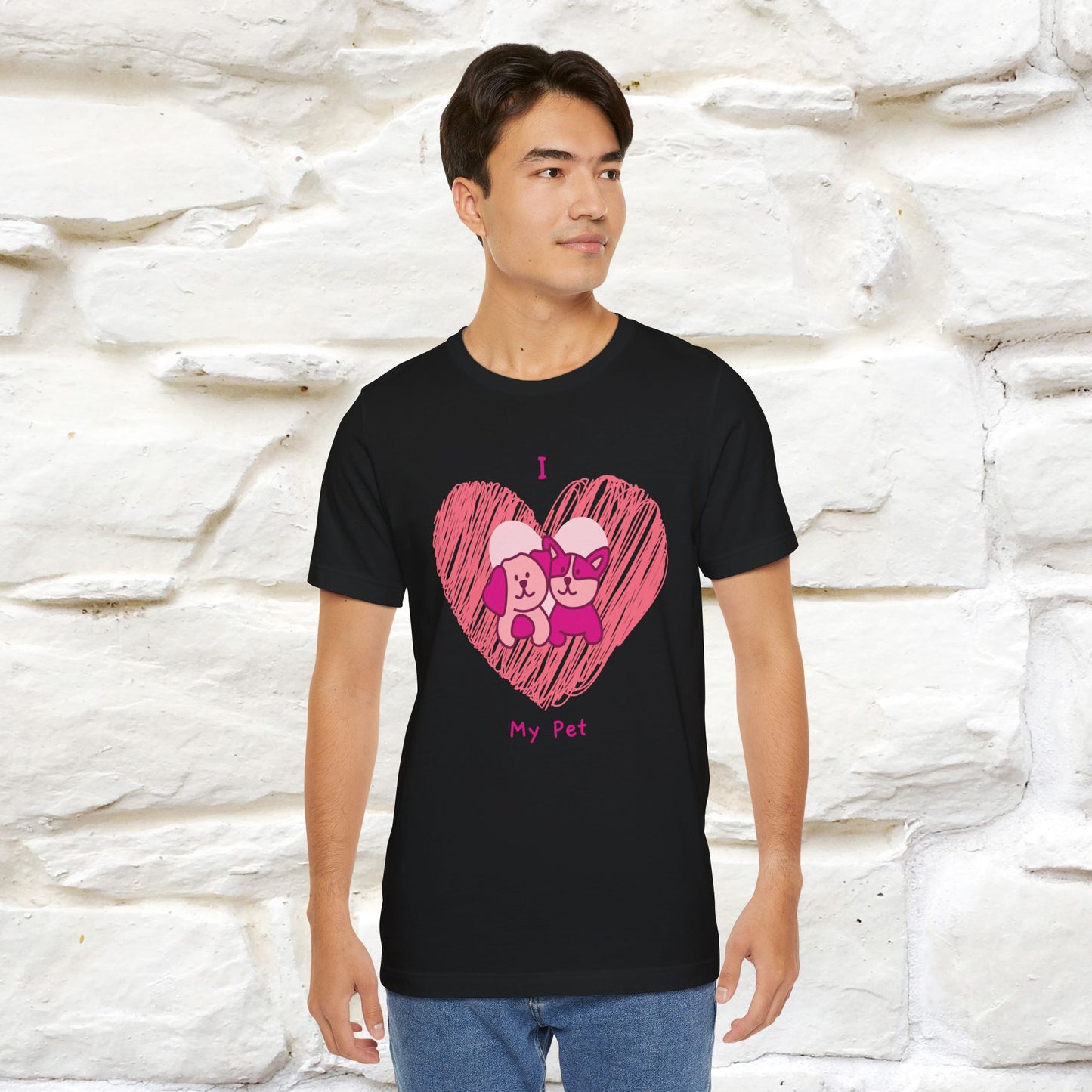 "I Love My Pet" Cat T-Shirt for Men & Women | 100% Cotton* | Celebrate Your Furry Friends