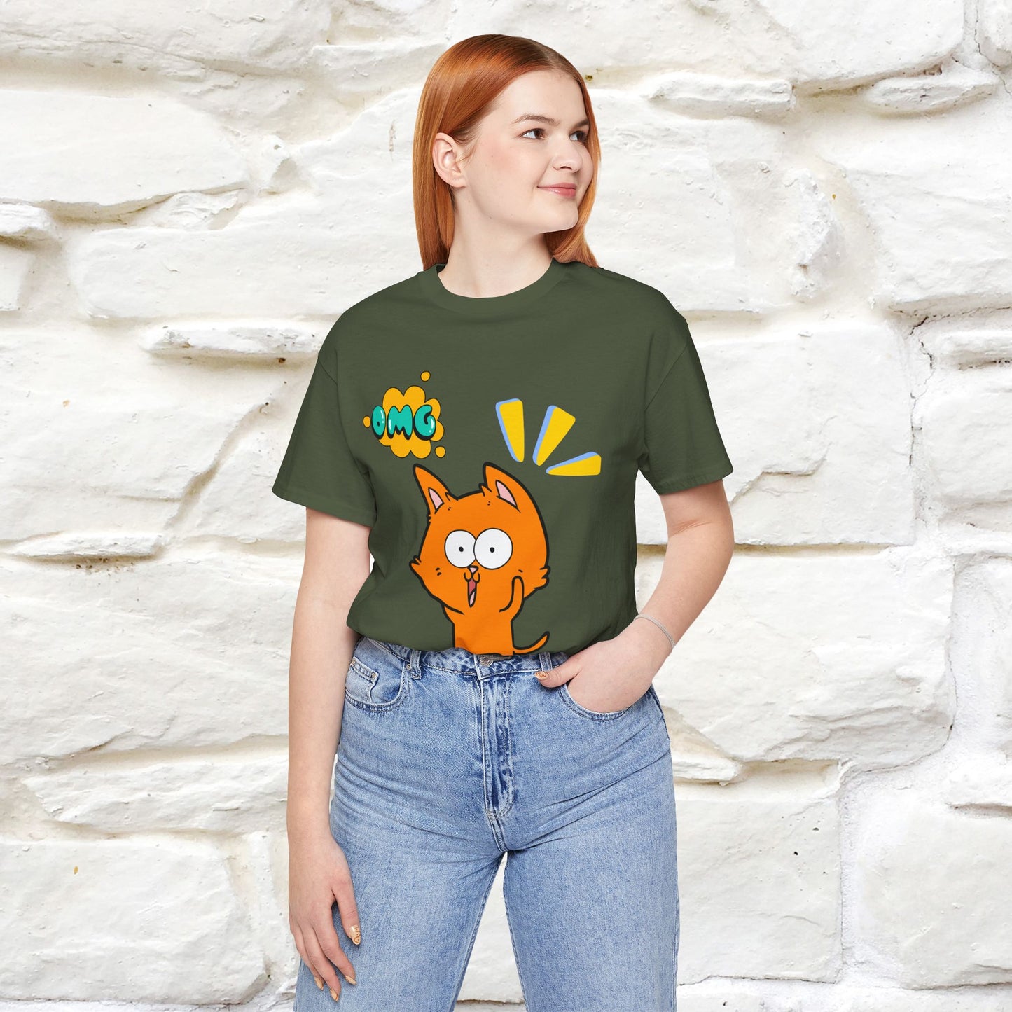 ''Oh My God'' Cat T-Shirt | Nunu&Miao Studio