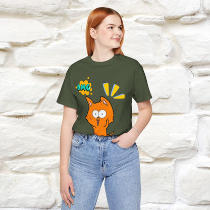 ''Oh My God'' Cat T-Shirt | Nunu&Miao Studio