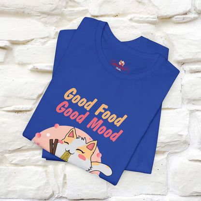 "Good Food Good Mood" Cat T-shirt for Men & Women | 100% Cotton*