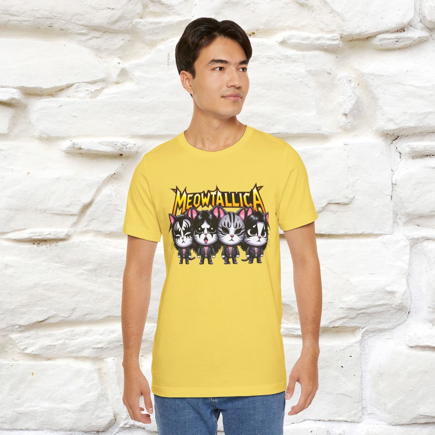 Meowtallica T-Shirt | Rock-Inspired Cat Tee| Nunu&Miao Studio - Nunu&Miao Studio