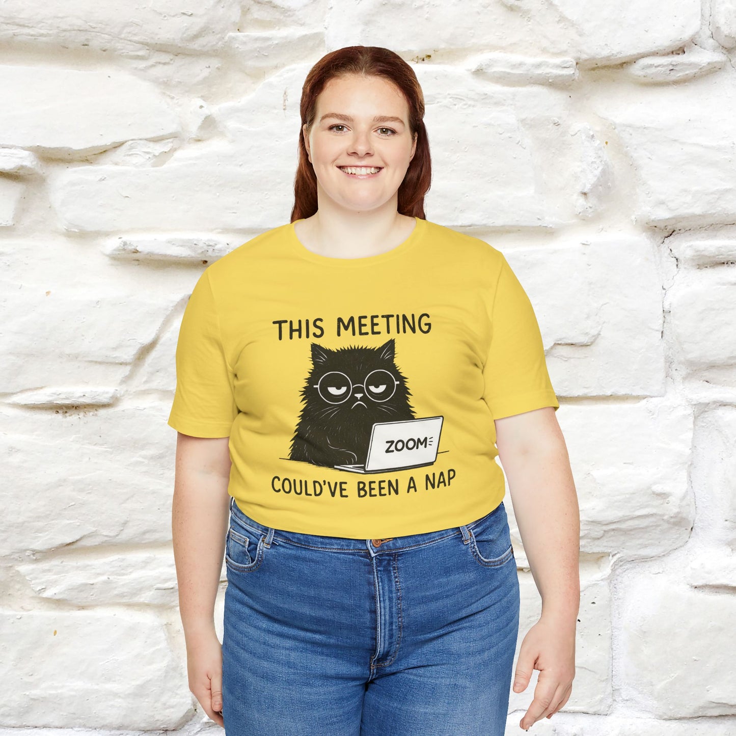 "This Meeting Could've Been a Nap" | Sarcastic Cat T-Shirt | Nunu&Miao Studio