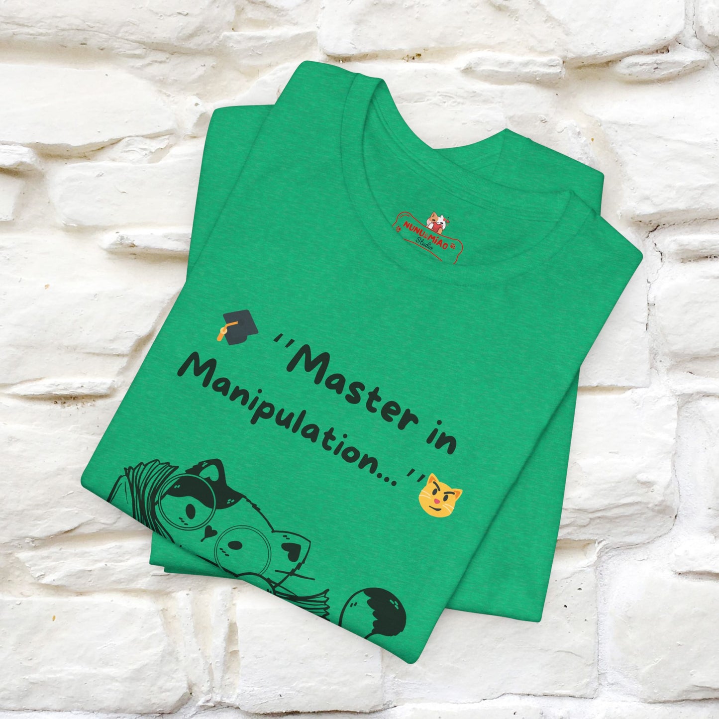 ''Master In Manipulation. How To Train Your Human ''  Cat T-shirt for Men and Women  100% Cotton*