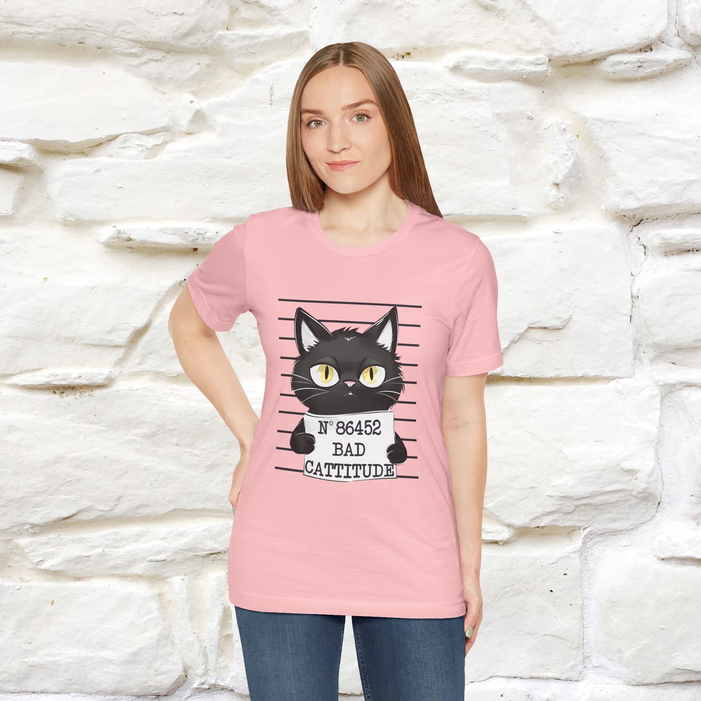 "Bad Cattitude" T-Shirt for Men & Women | 100% Cotton*