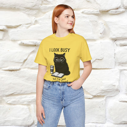 "I Look Busy But I'm Just Overwhelmed" |Cat T-Shirt | Nunu&Miao Studio