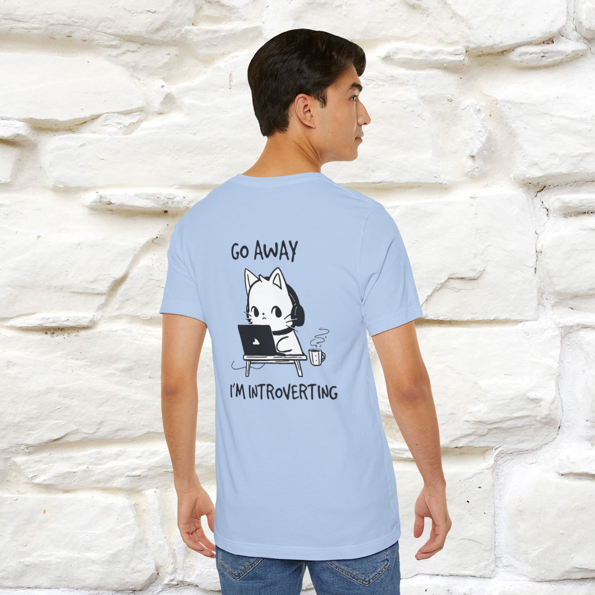 ''Go Away, I’m Introverting'' Cat T-Shirt | Nunu & Miao Studio - Nunu&Miao Studio