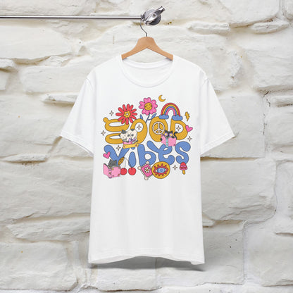 ''Good Vibes'  Cat T-shirt for Women 100% Cotton*