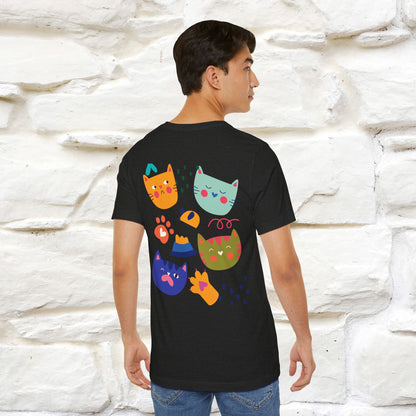 ''The Power Of Meow'' Cat T-Shirt Front and Back Design | Nunu&Miao Studio
