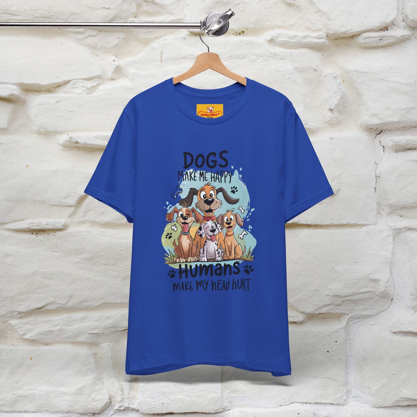 " Dogs Make Me Happy ..."  T-shirt |Nunu&Miao Studio