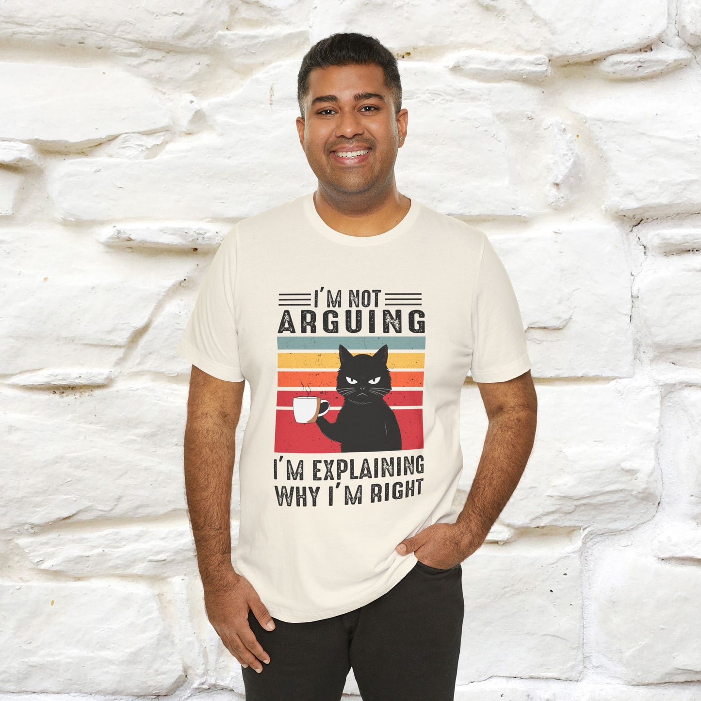 Non sto discutendo, sto spiegando perché ho ragione T-shirt con gatto per uomo e donna | 100% cotone* Maglietta divertente