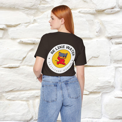 "Be Like Water: Cattitude Master | Cat T-Shirt |Nunu&Miao Studio
