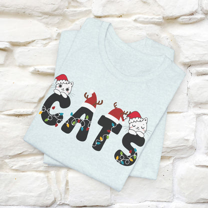 “Cats Christmas T-Shirt | Festive Cat T-Shirt for Men & Women | 100% Cotton”