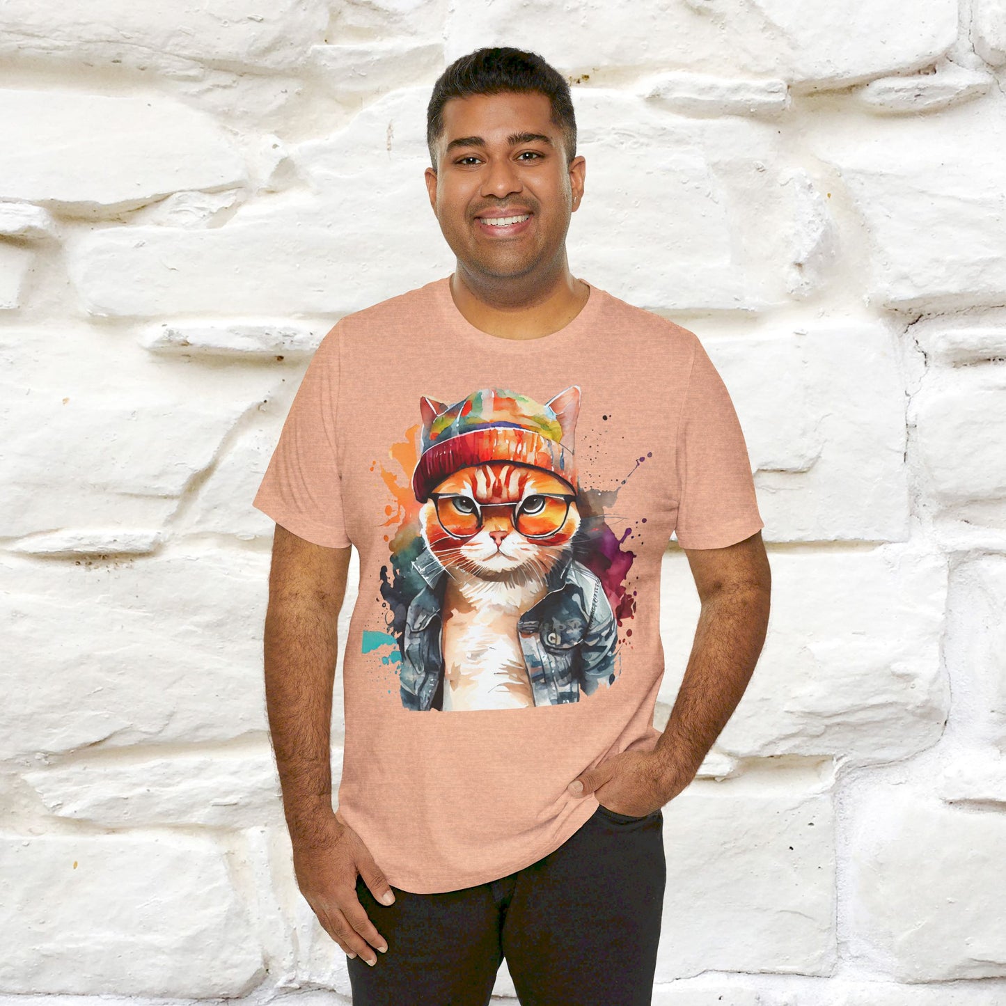 ''Don't Mess with Me Cat'' T-shirt for Man 100% Cotton. - Nunu&Miao Studio