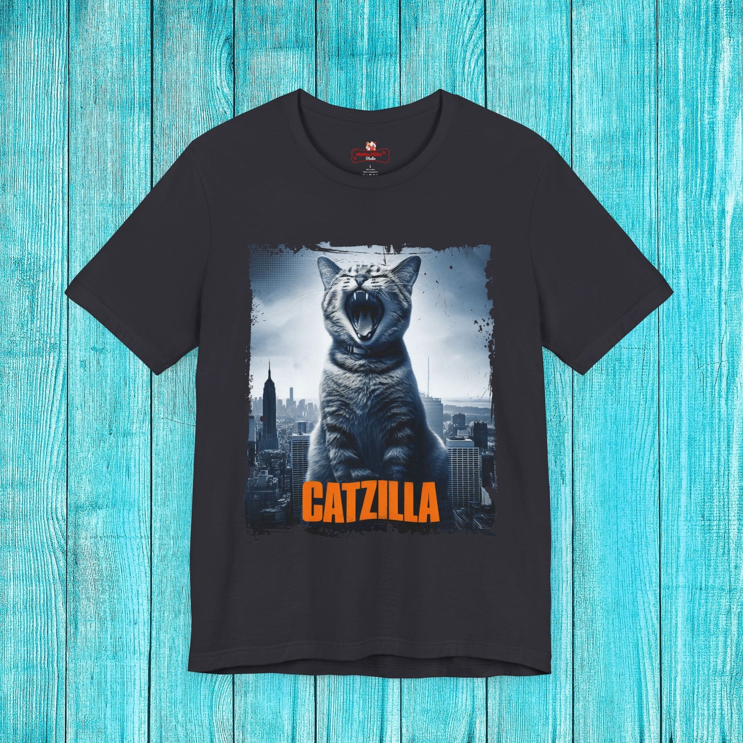 Catzilla T-Shirt | Fun Monster Cat Tee for Men & Women | 100% Cotton*