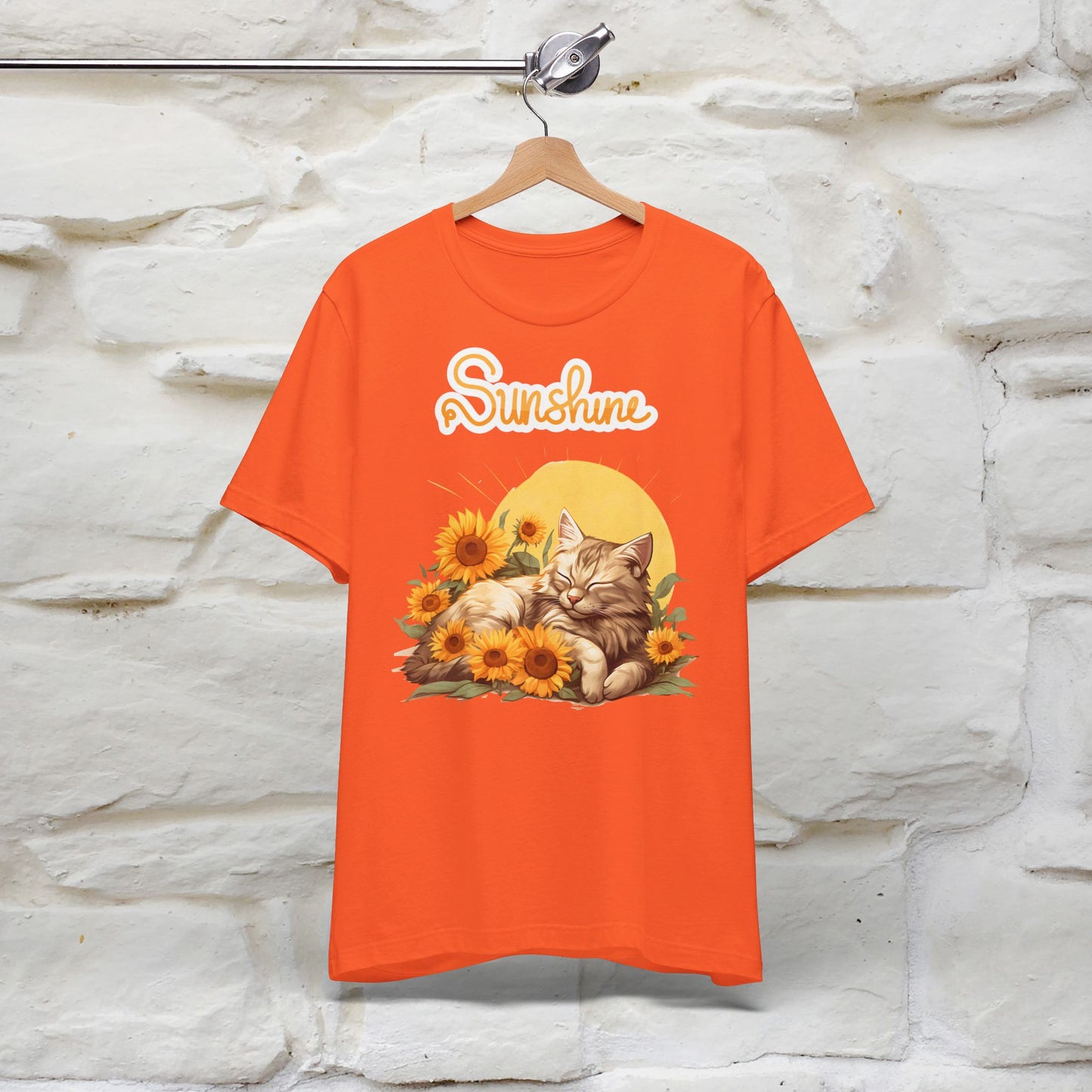 ''Sunshine'' Cat T-shirt for Women 100% Cotton* - Nunu&Miao Studio