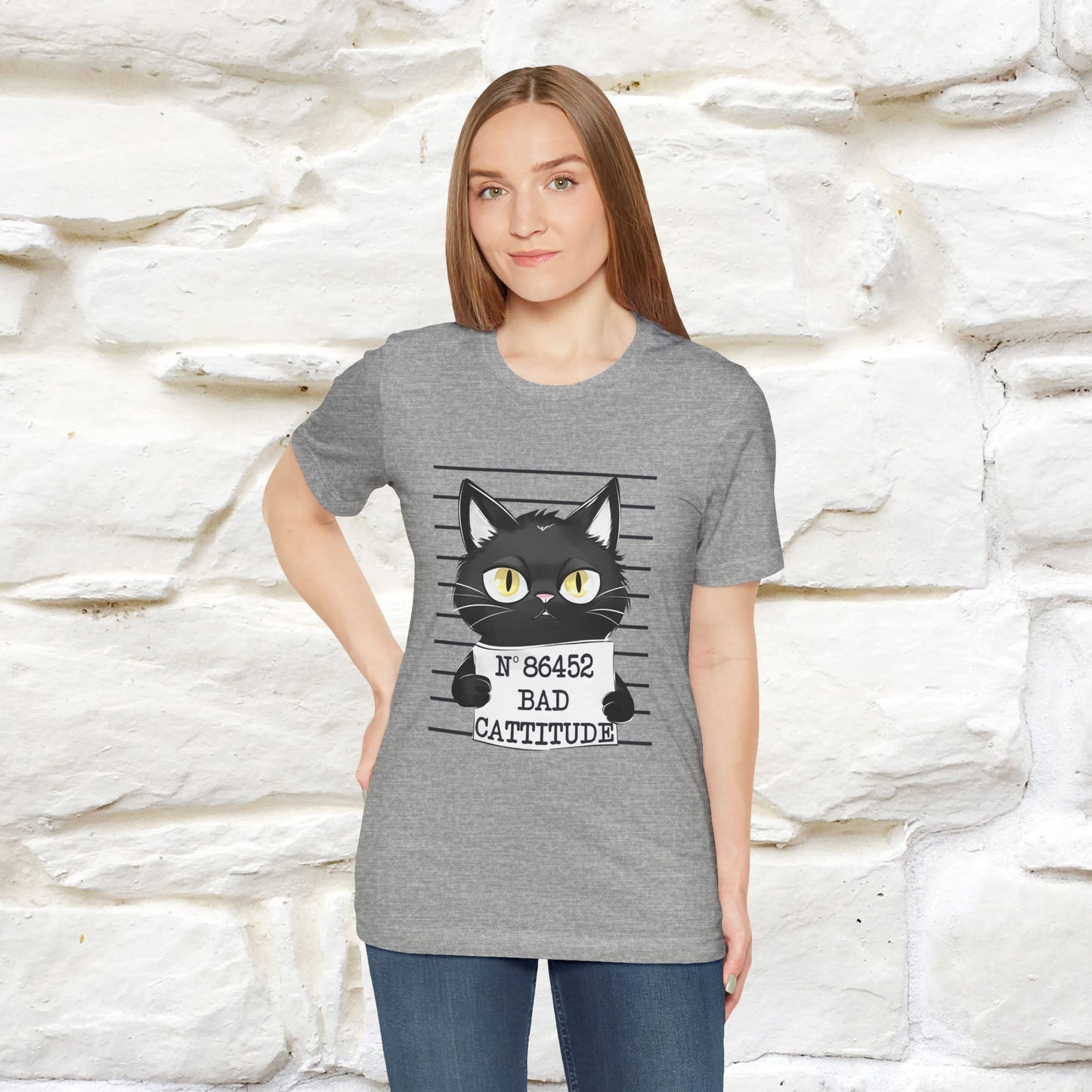 "Bad Cattitude" T-Shirt for Men & Women | 100% Cotton*