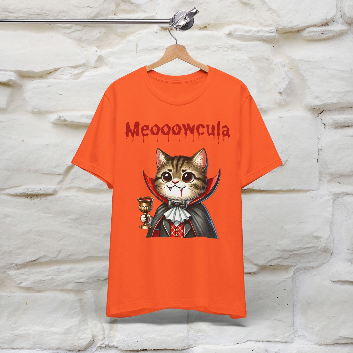 Meooowcula T-Shirt for Men & Women | 100% Cotton Spooky Cat Lover Tee