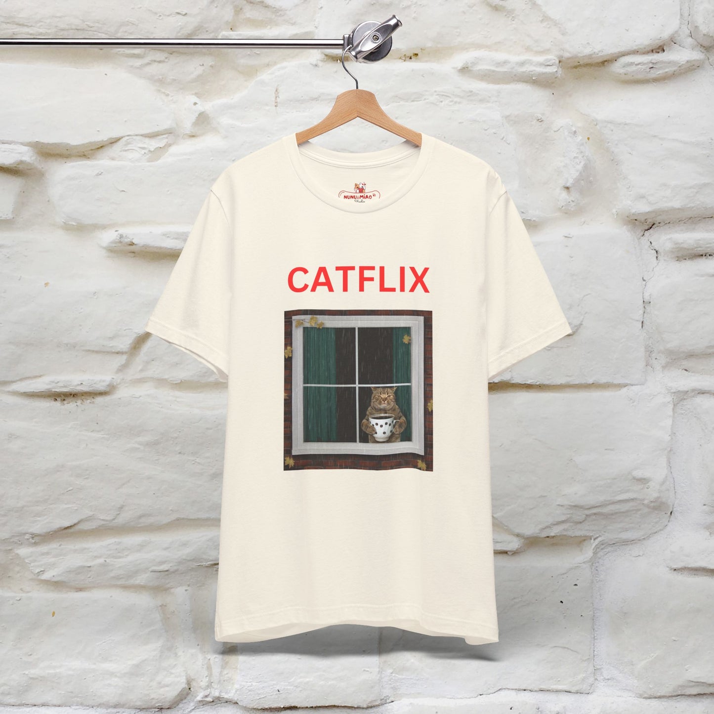 "Catflix" Cat T-shirt for Men & Women| 100% Cotton* 🐾