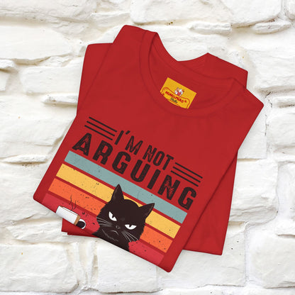 Non sto discutendo, sto spiegando perché ho ragione T-shirt con gatto per uomo e donna | 100% cotone* Maglietta divertente
