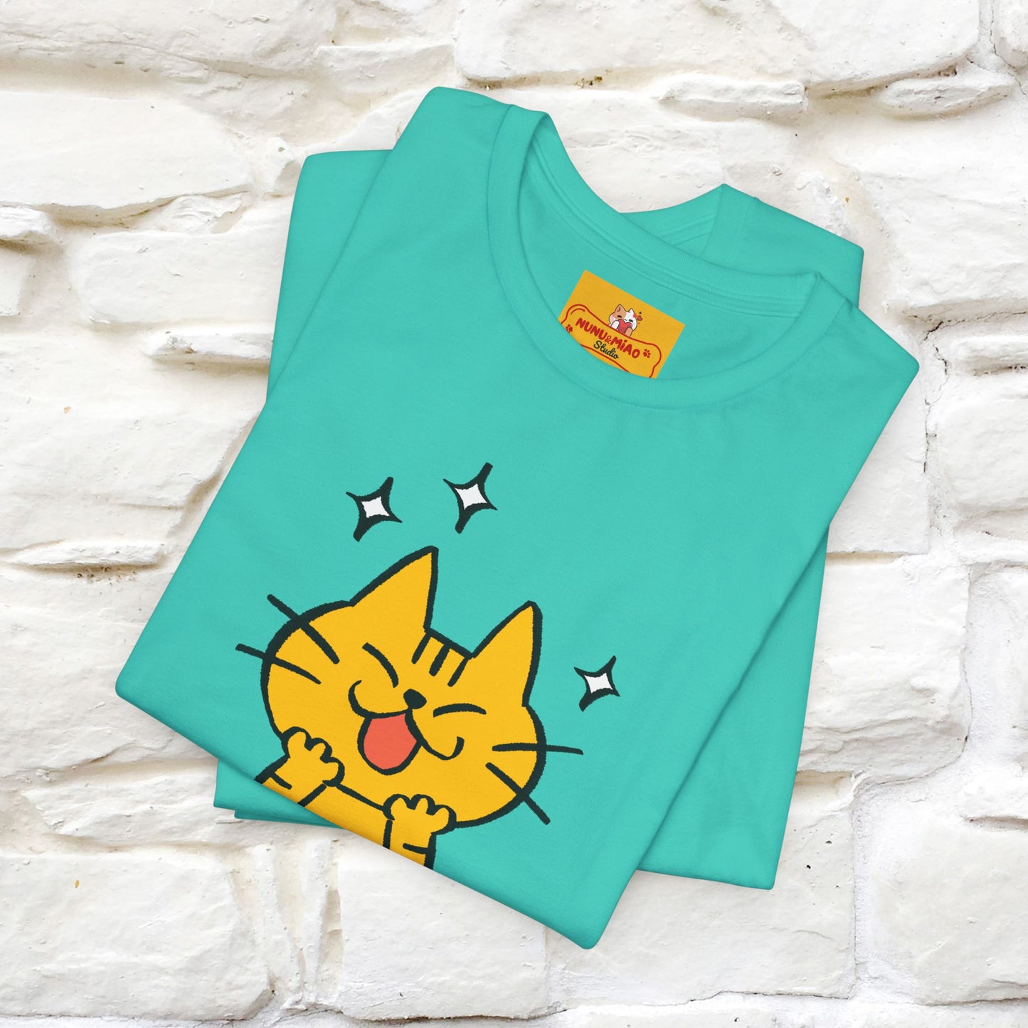 ""It's A Good Day" Cat T-Shirt| Front & Back Design | Nunu&Miao Studio