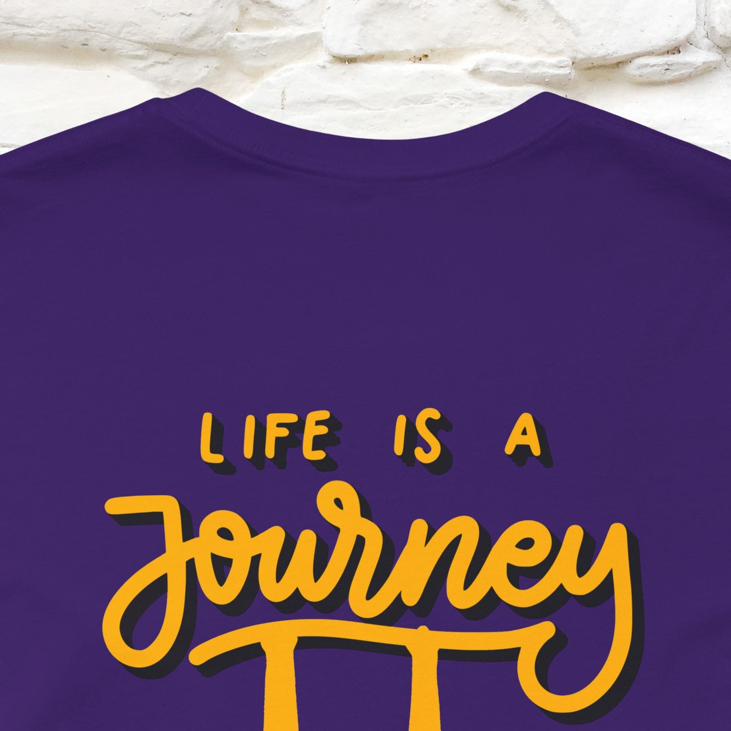 "Life Is A Journey'' Cat T-Shirt | Front & Back Design | Nunu&Miao Studio